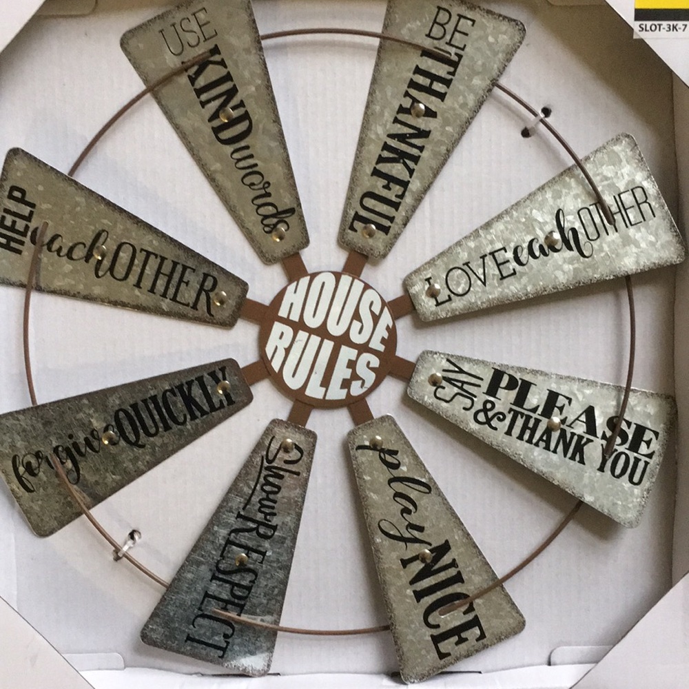 House Rules Wall Decor